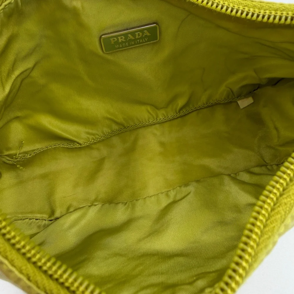 PRADA green tessuto hobo vintage - Picture 15 of 16